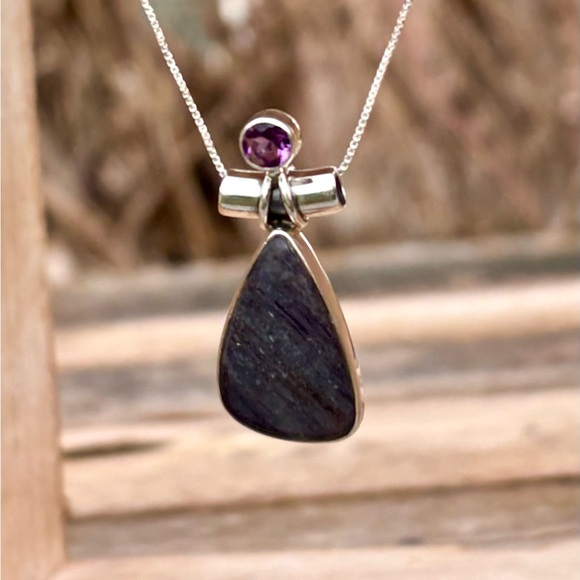 NEW! Purple Adventurine & Amethyst Necklace - Picture 11 of 11